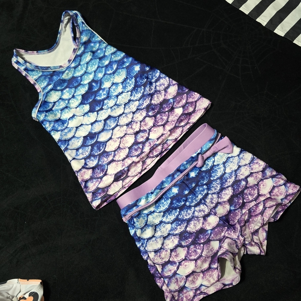 Girls Mermaid Swim Set, MED